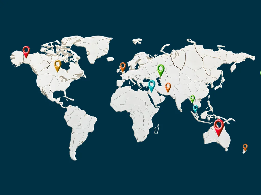 world map for assignpro solution