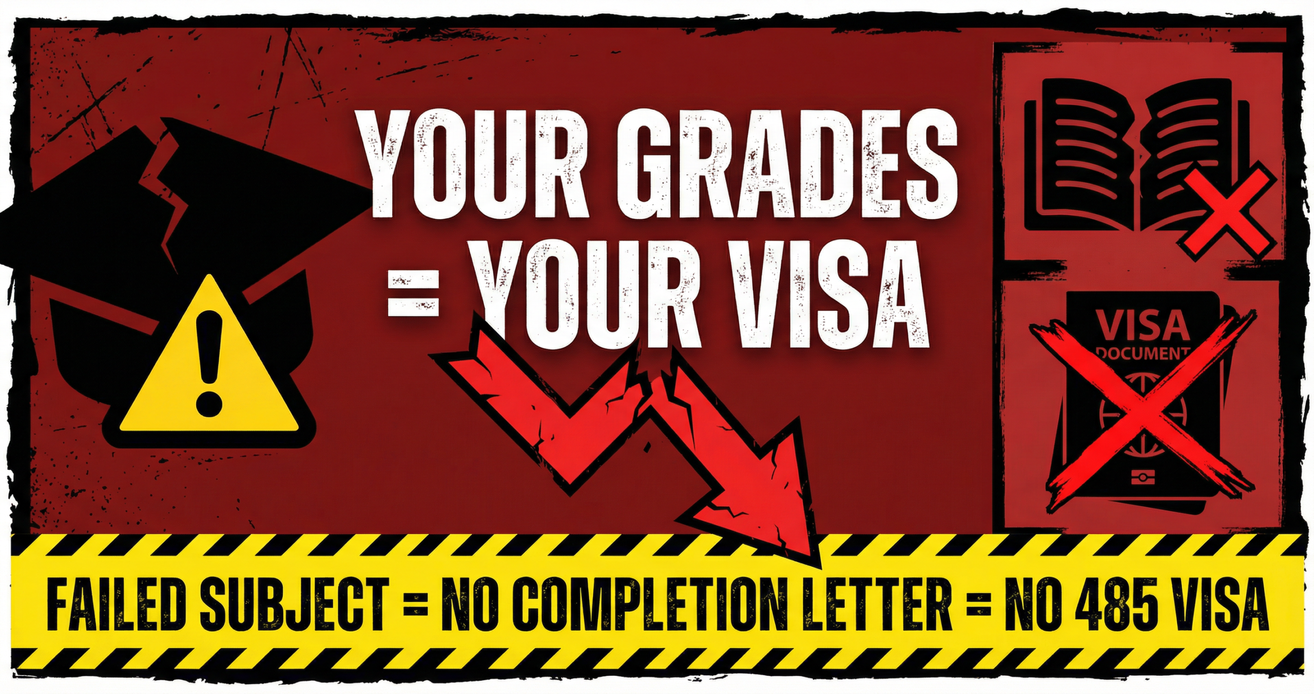 australia 485 visa fee hike 2026 failed subject no completion letter no visa