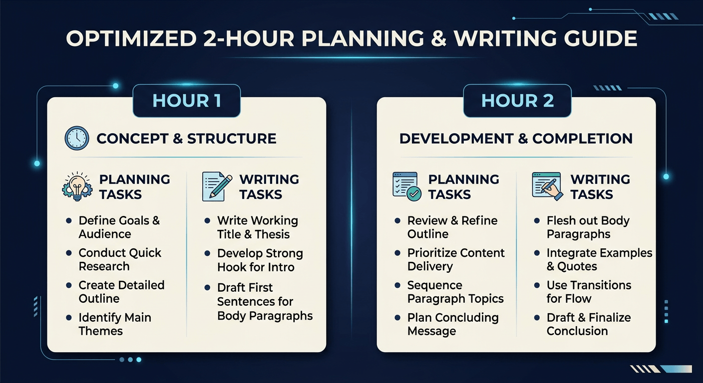 start writing a dissertation 2 hour plan