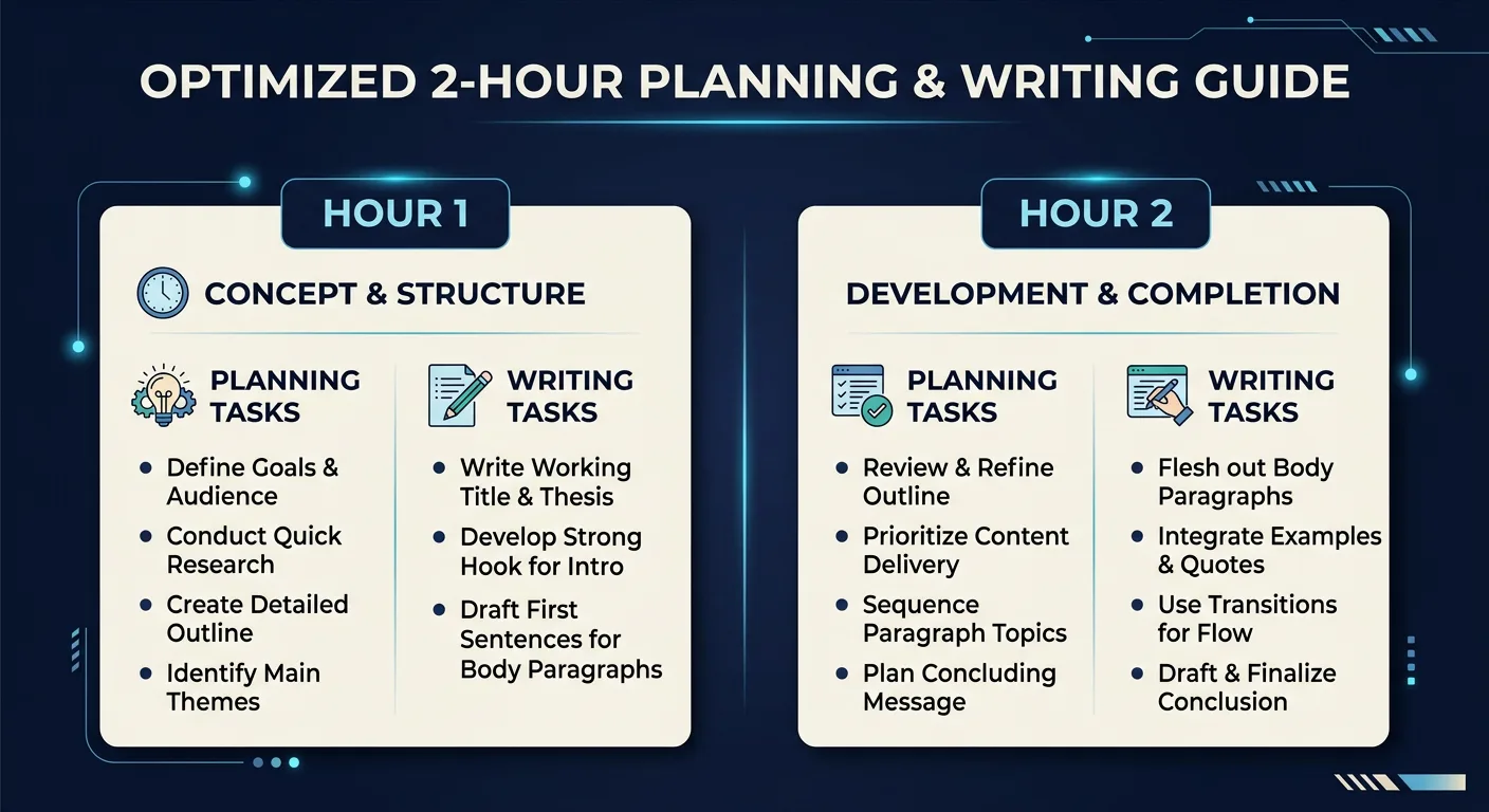 start writing a dissertation 2 hour plan