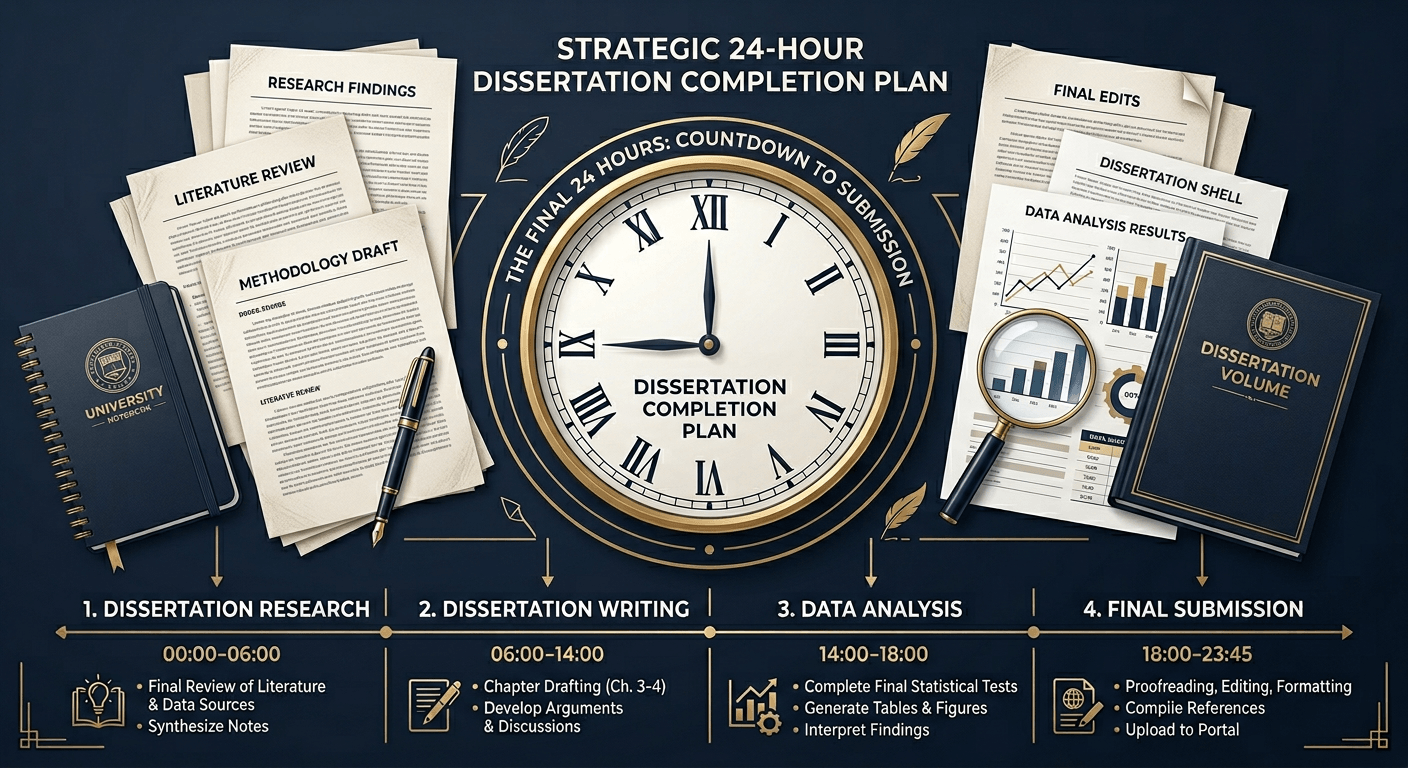 dissertation deadline close 24 hour execution plan timeline