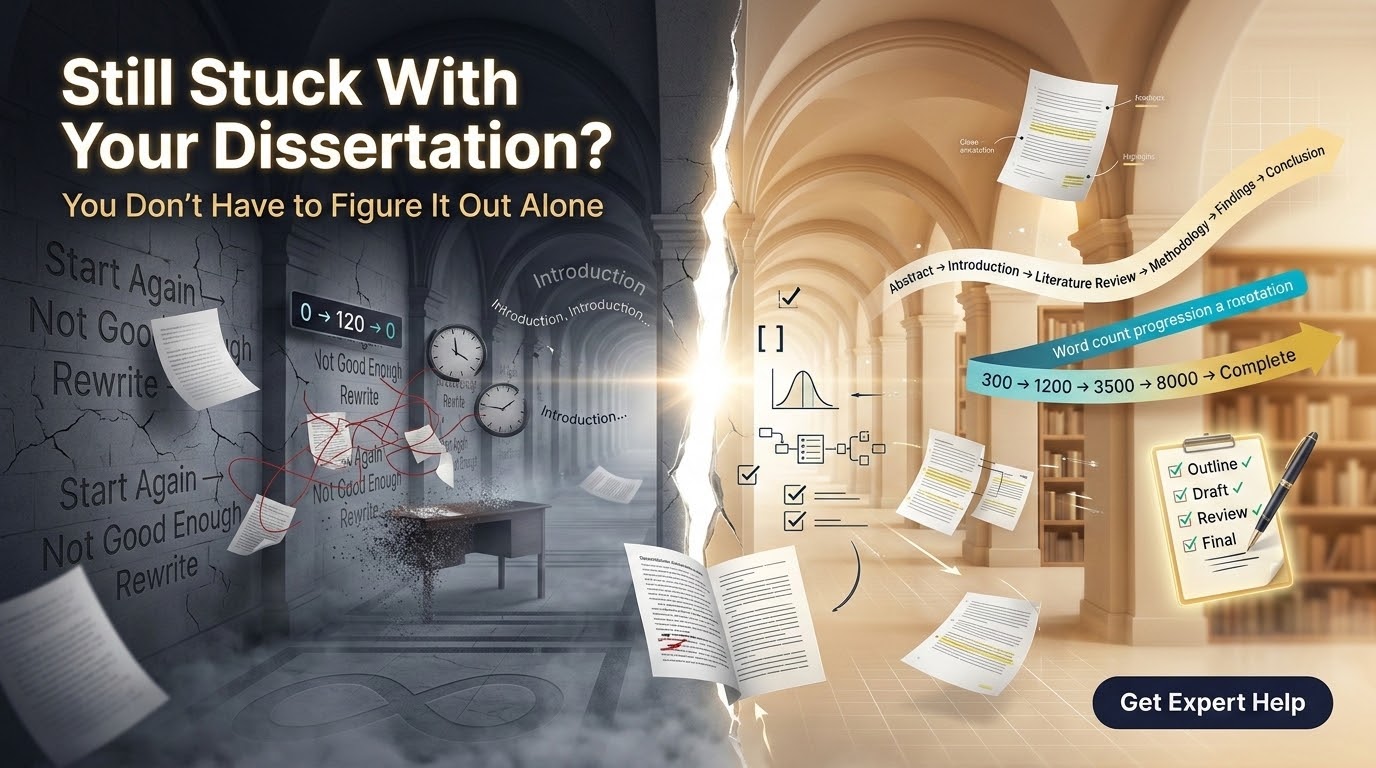 decision point between struggling alone and getting dissertation help and guidance