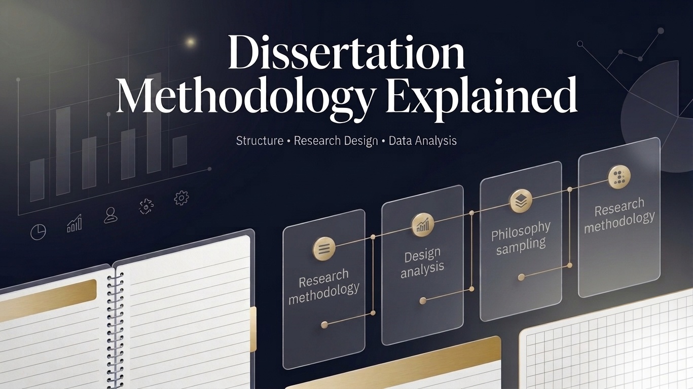 complete dissertation methodology guide explaining research philosophy design data collection sampling analysis and writing process for students
