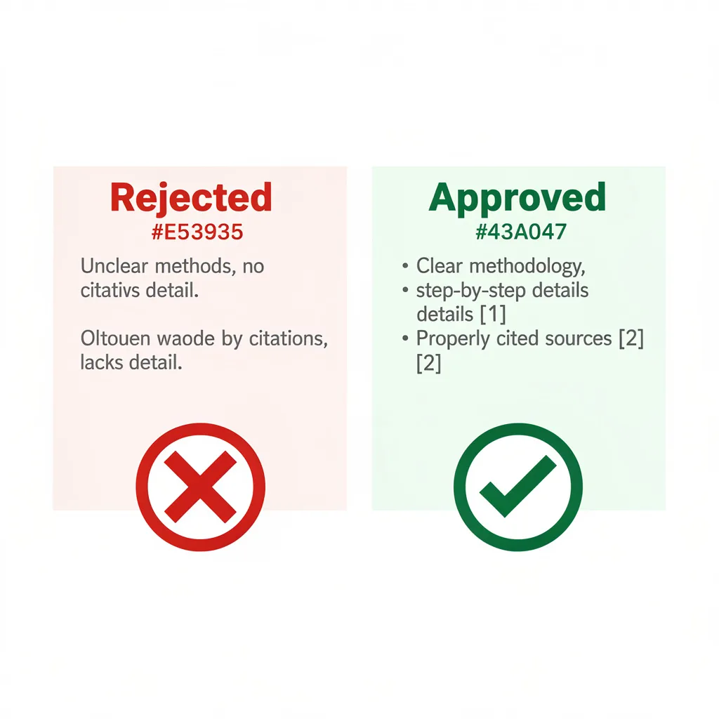 dissertation methodology rejected before and after fix comparison example