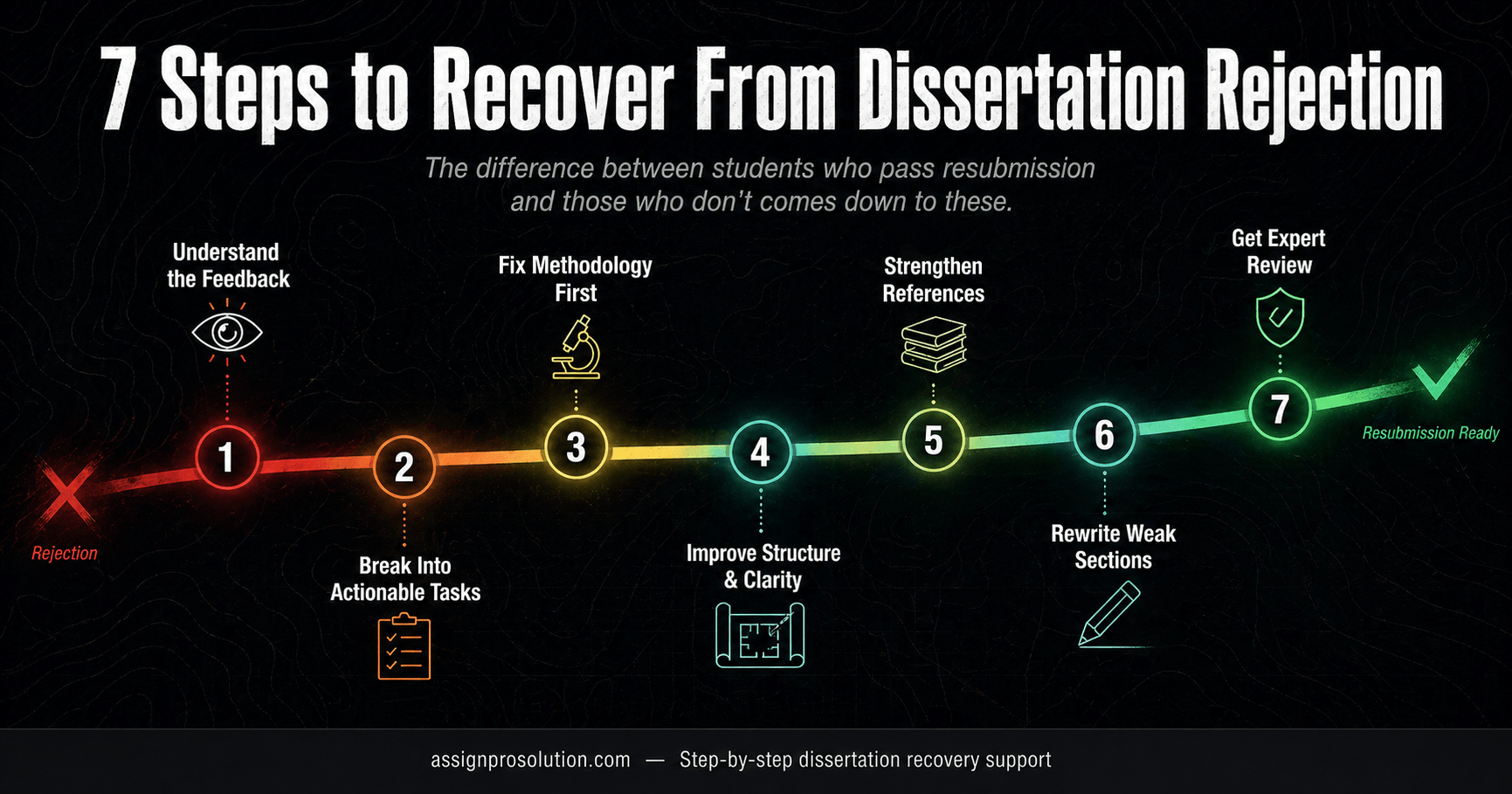 7 steps recover rejected dissertation resubmission guide