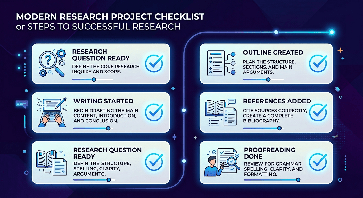 start writing a dissertation checklist