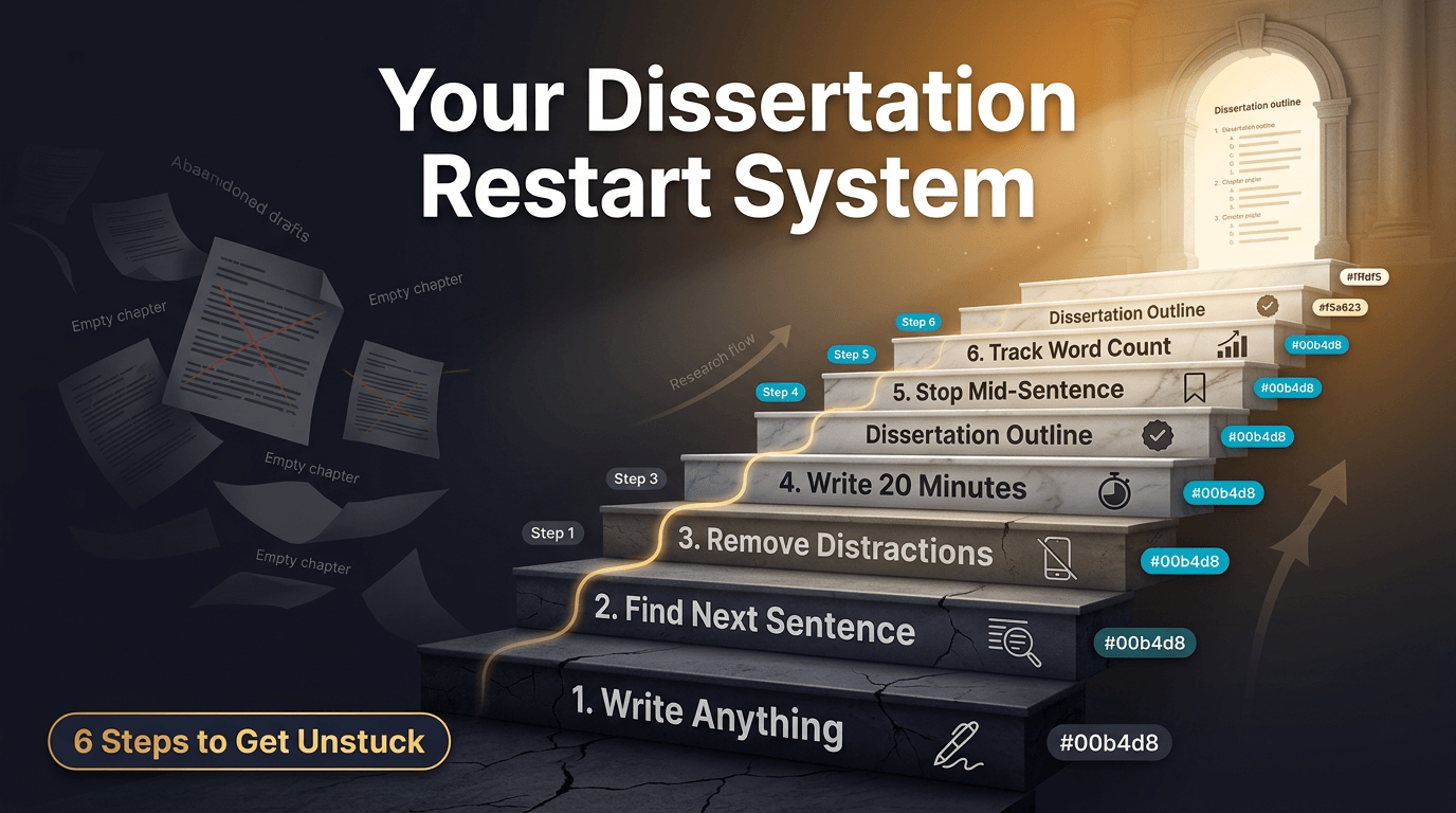 step by step dissertation writing system to restart writing and overcome writer’s block