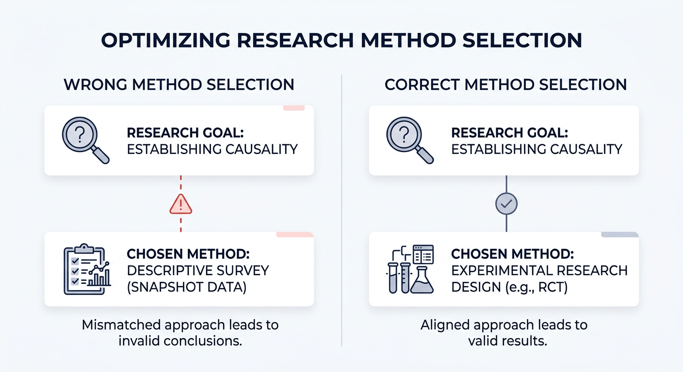 common mistakes in choosing research methodology