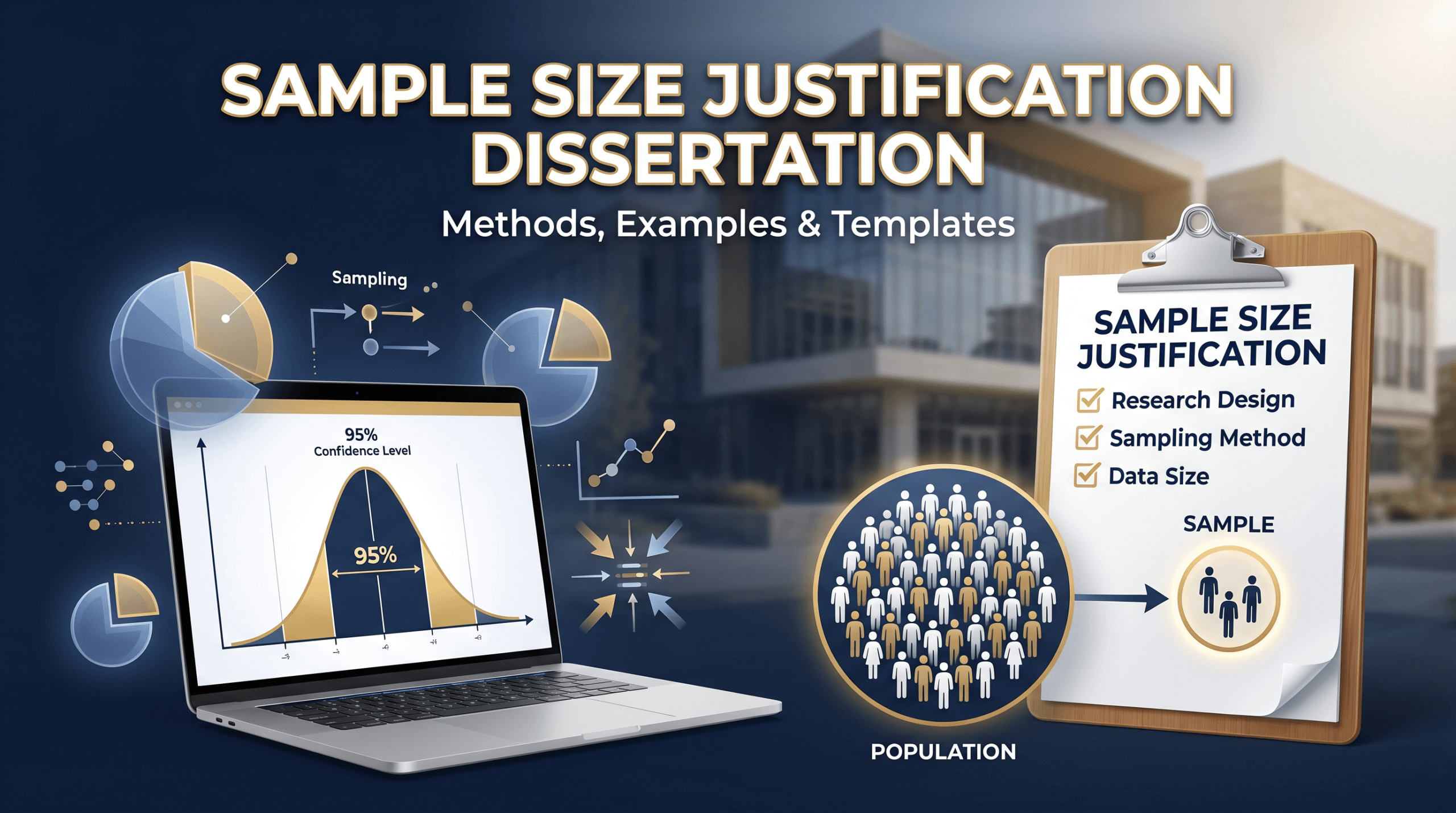 sample size justification dissertation overview infographic