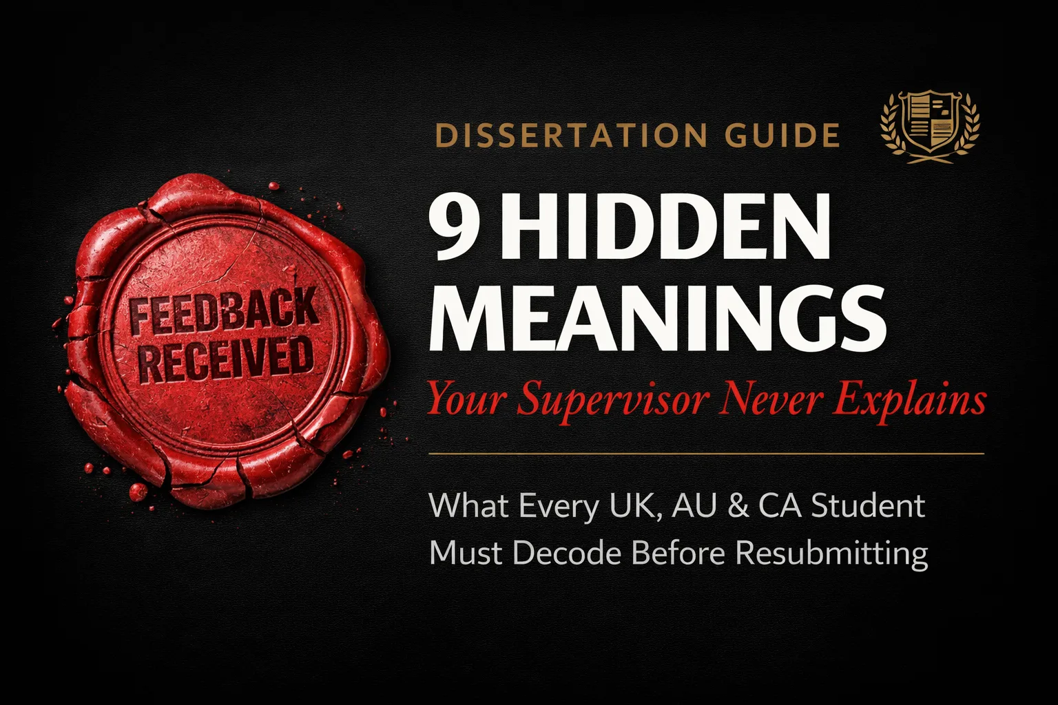 supervisor feedback on dissertation 9 hidden meanings decoded for students