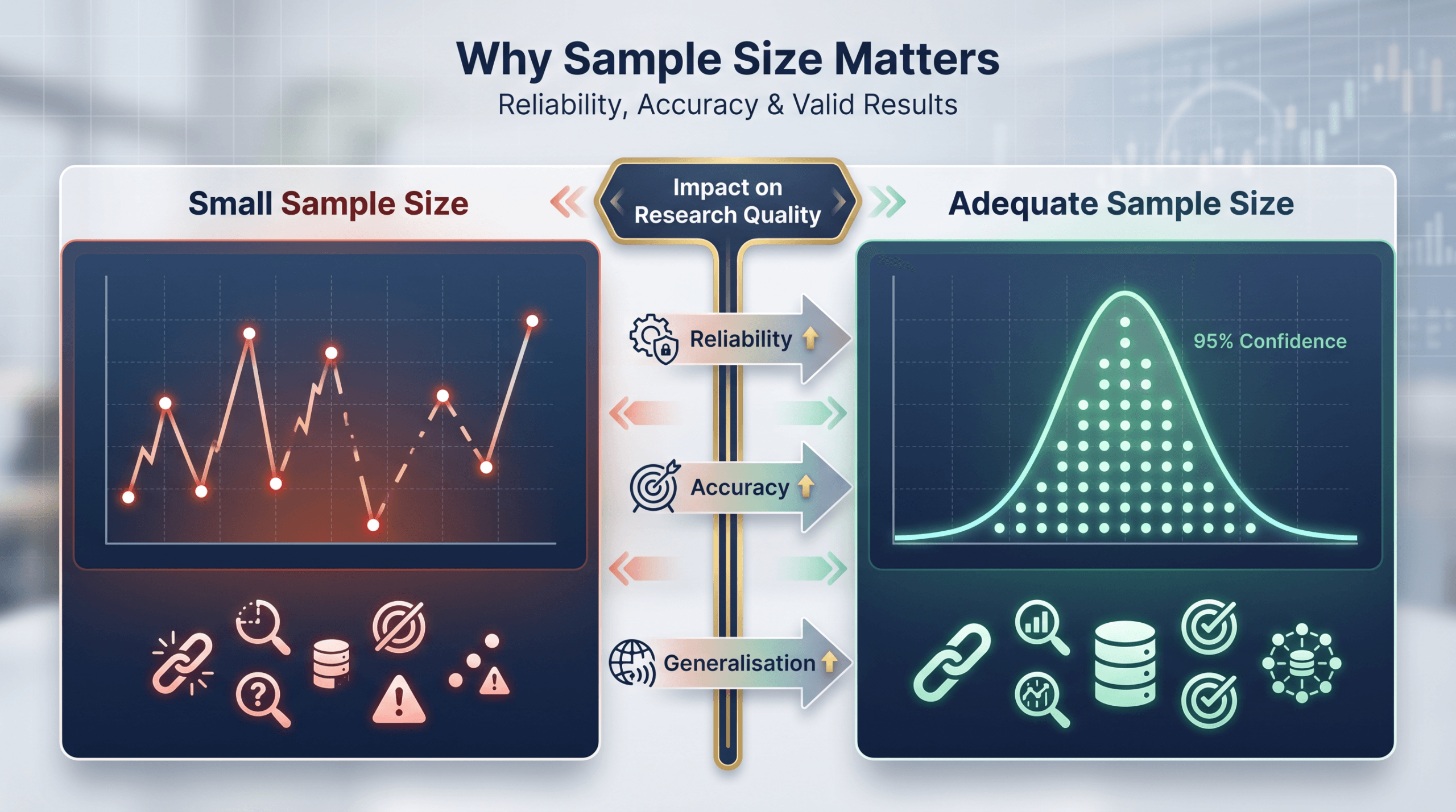 importance of sample size in research reliability and validity