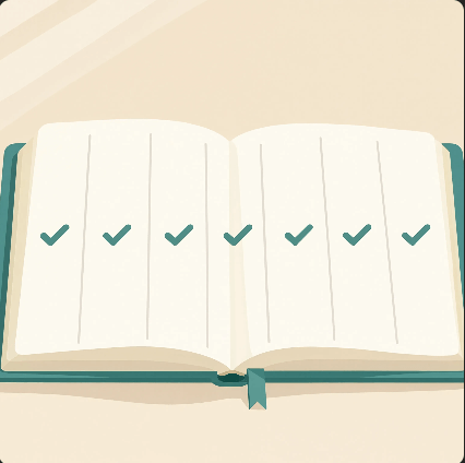 a calm balanced week after learning to manage multiple assignment deadlines